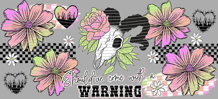 16oz Distressed Checkered-DC-78